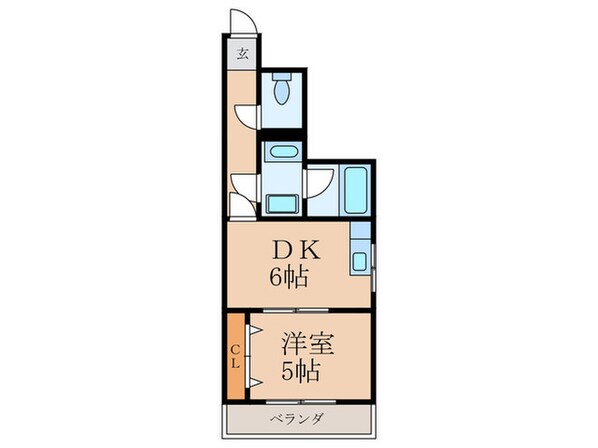 ト－カンマンション東大谷(101)の物件間取画像